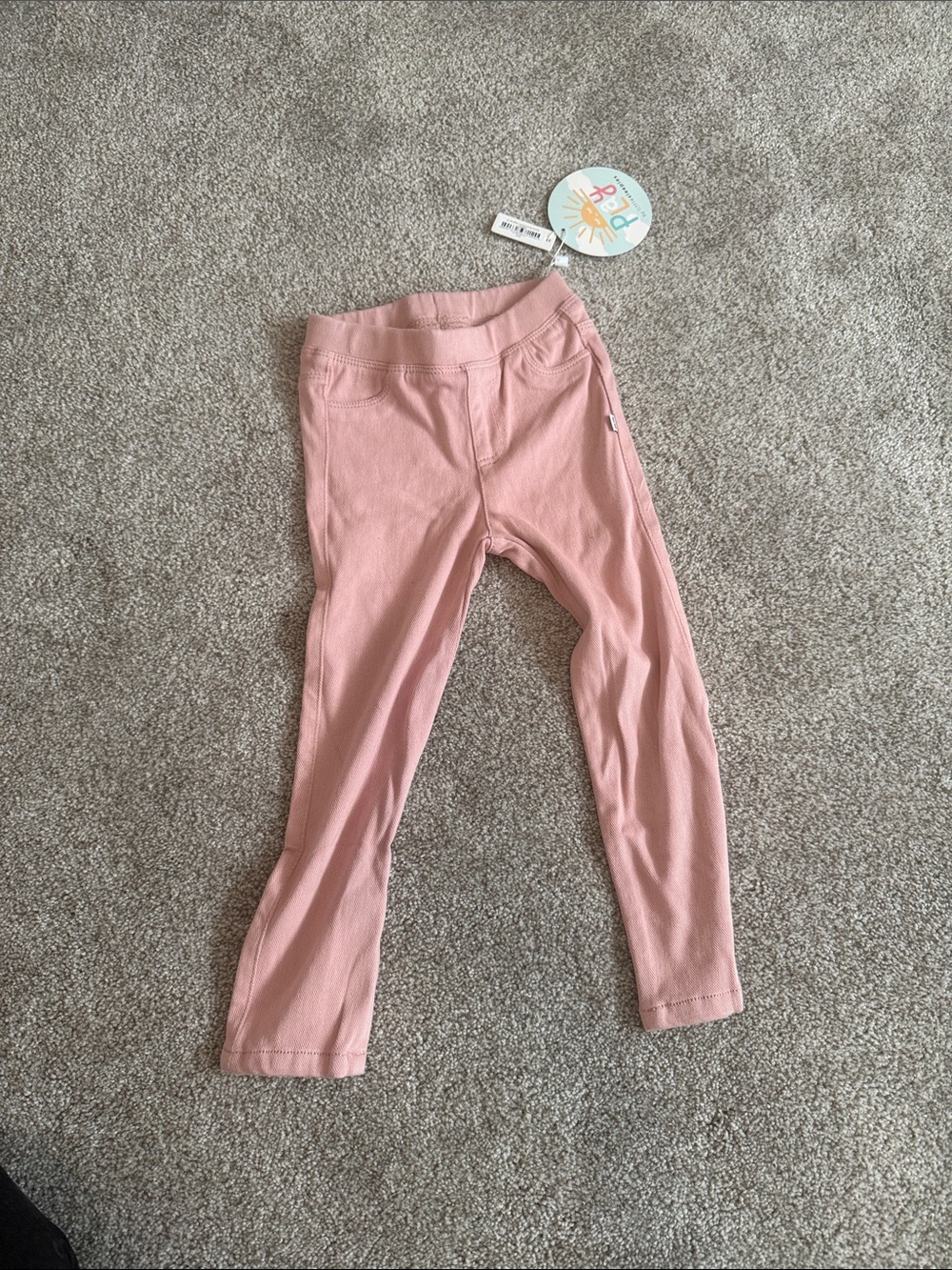 Little sleepies pink jeggings NWT